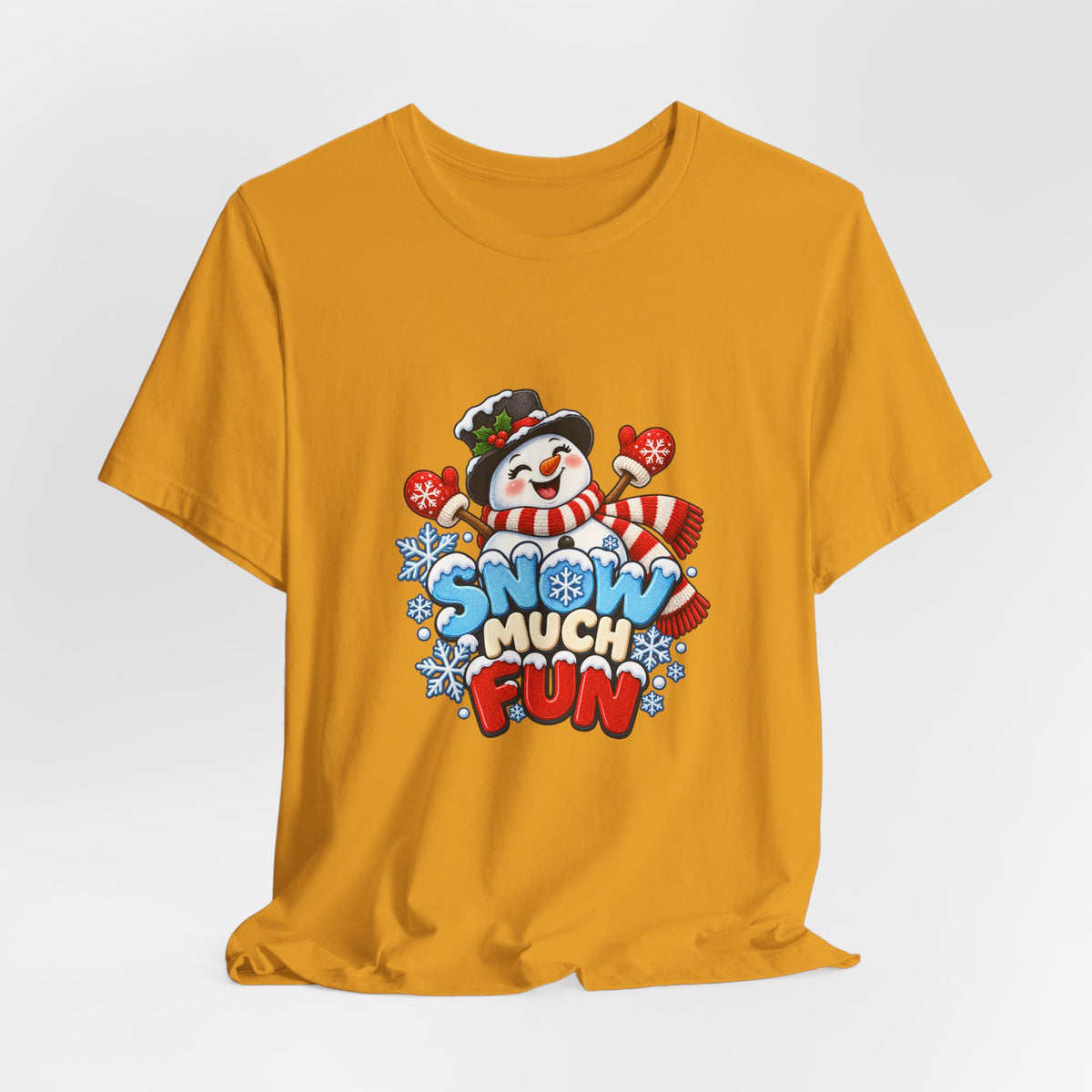 Snow Much Fun T-Shirt – Cute Snowman Holiday Tee