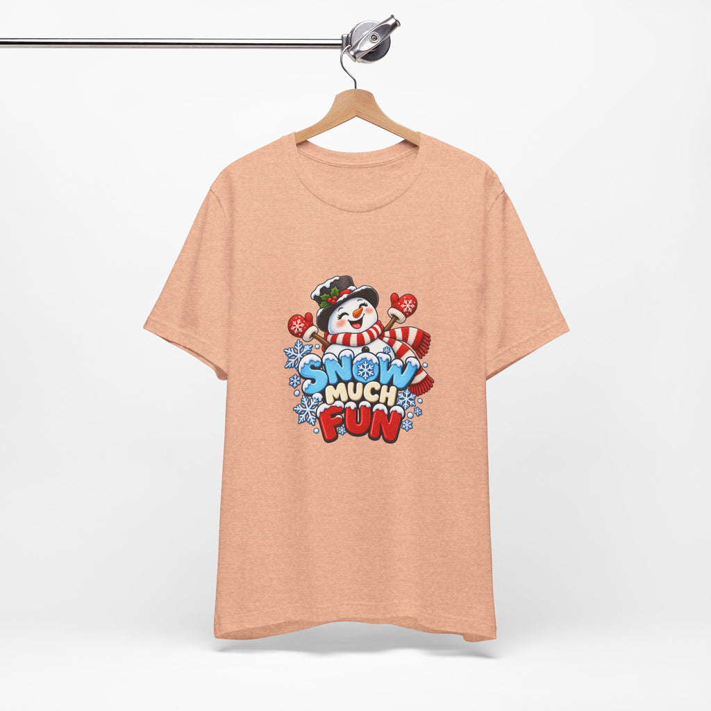 Snow Much Fun T-Shirt – Cute Snowman Holiday Tee
