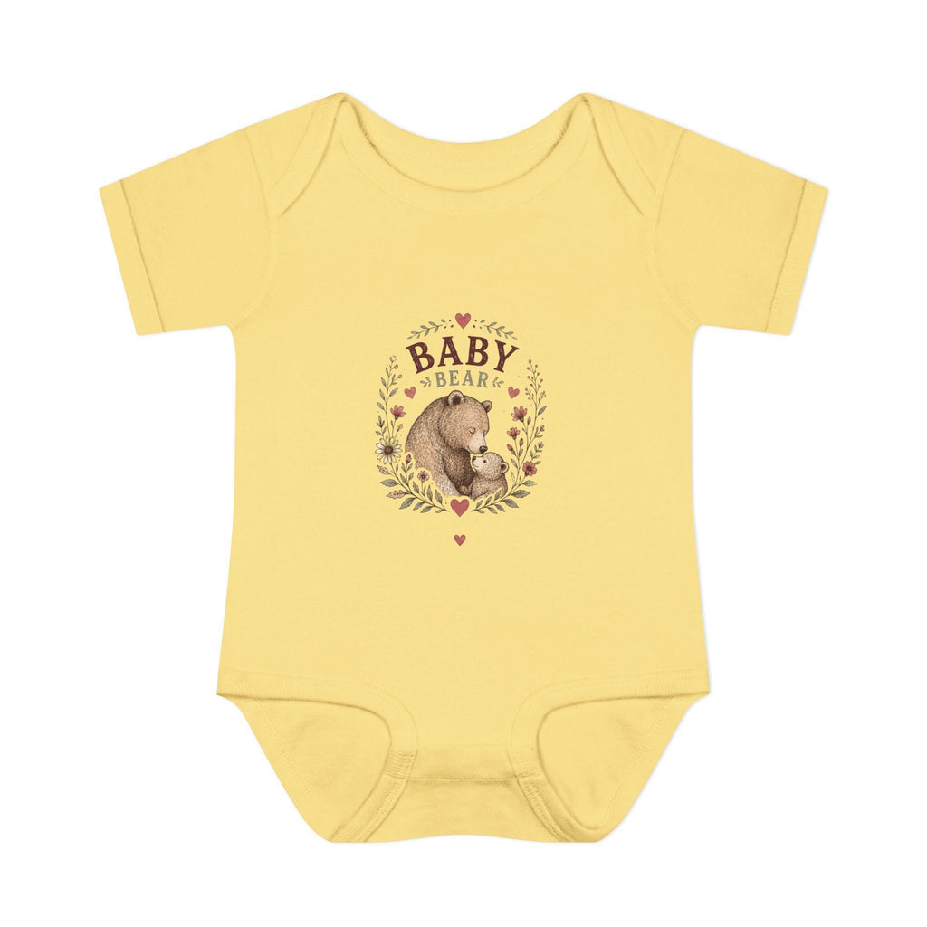Baby Bear illustration Infant Bodysuit | Woodland Nursery, Cute Bear