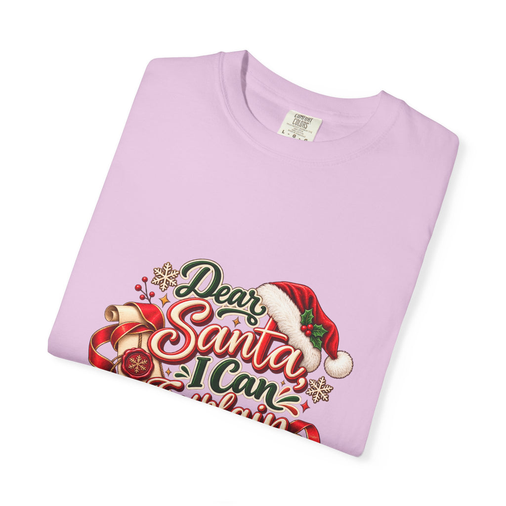 Dear Santa I Can Explain T-Shirt — Funny Christmas Tee
