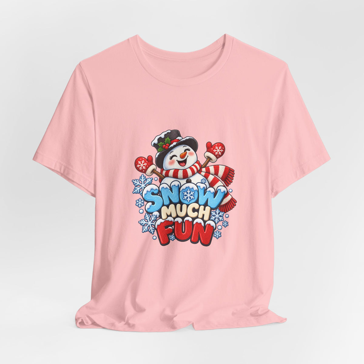 Snow Much Fun T-Shirt – Cute Snowman Holiday Tee