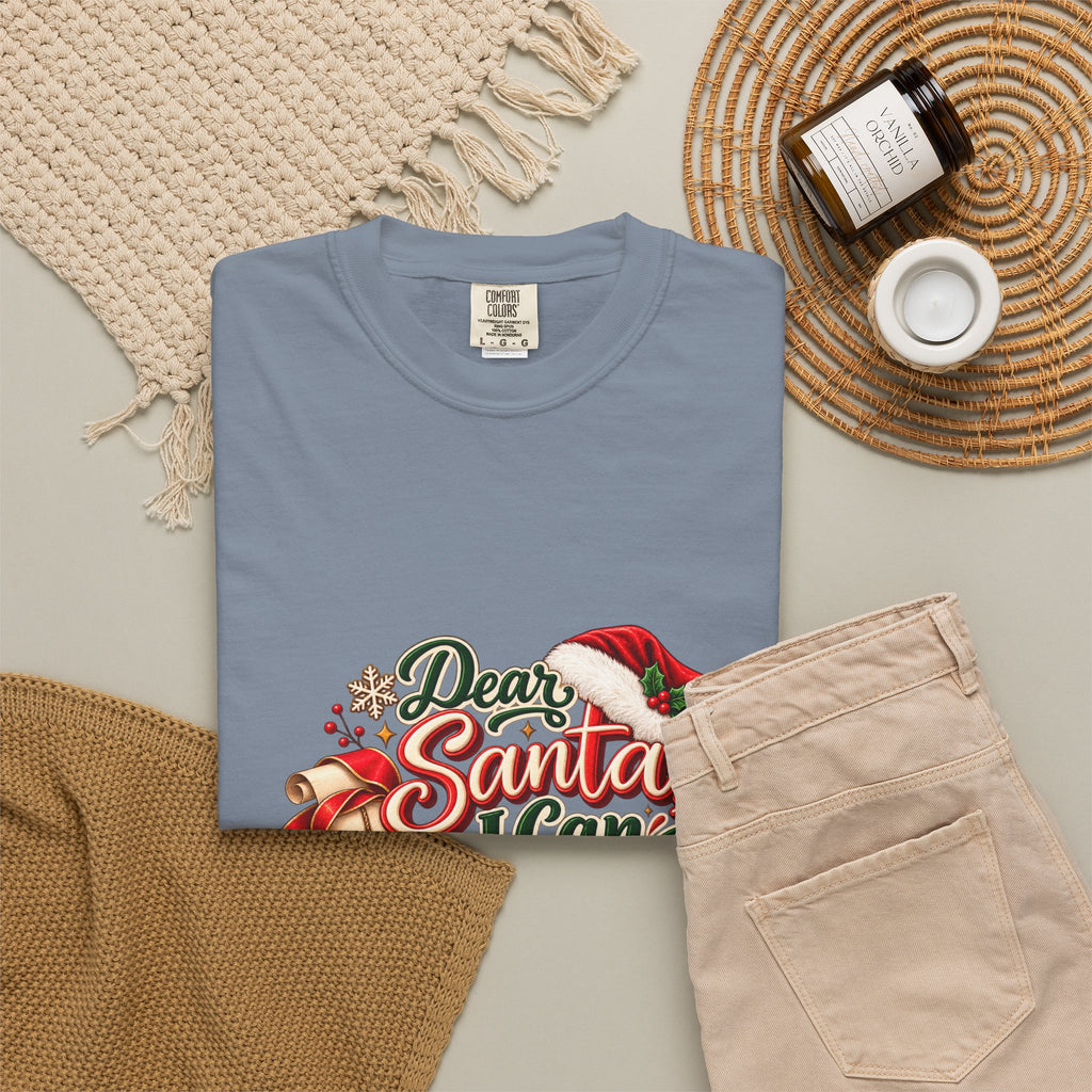 Dear Santa I Can Explain T-Shirt — Funny Christmas Tee