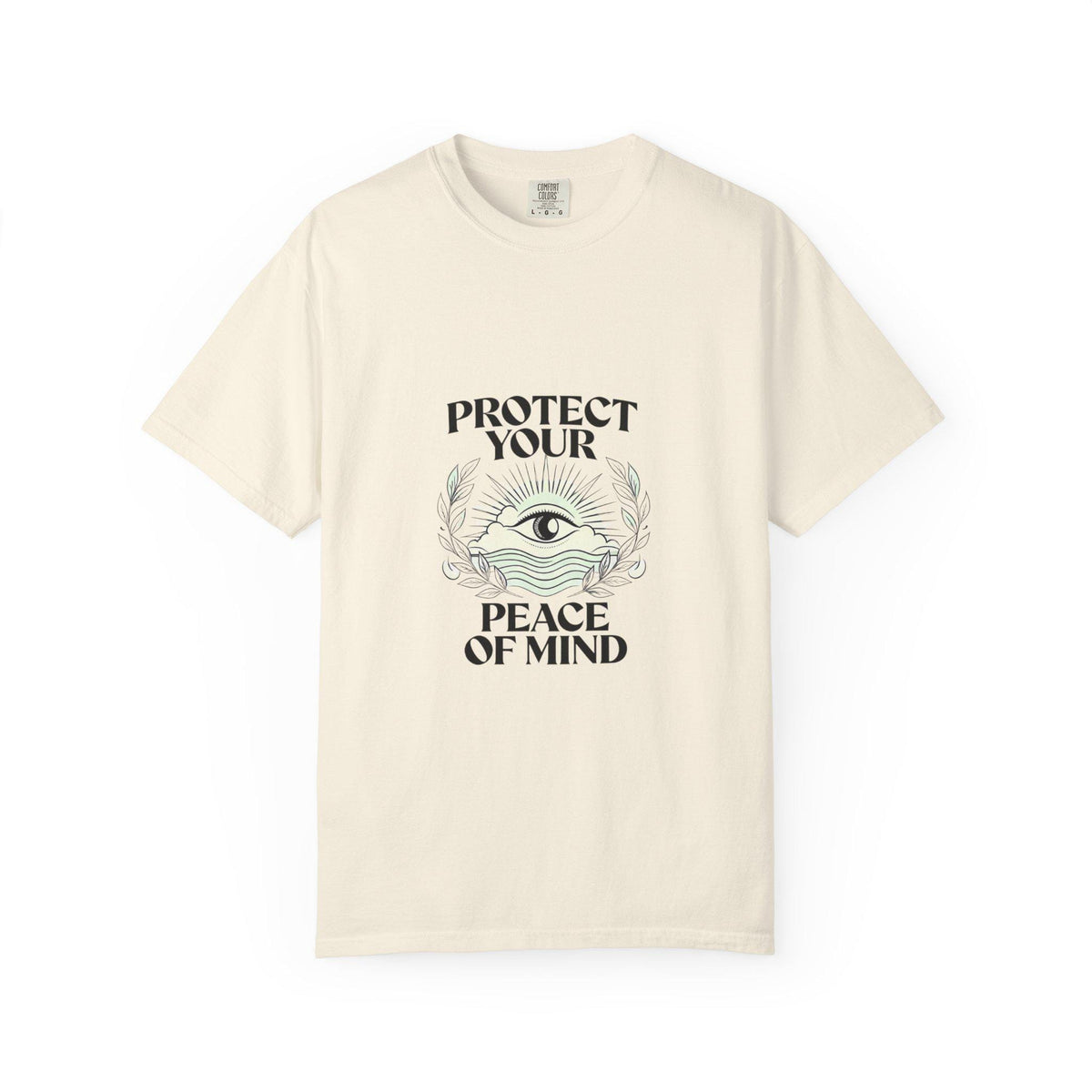 Protect Your Peace of Mind T-Shirt | All Seeing Eye Spiritual Tee | Third Eye Meditation Shirt | Mindful Gift for Her Him | Boho Cottagecore
