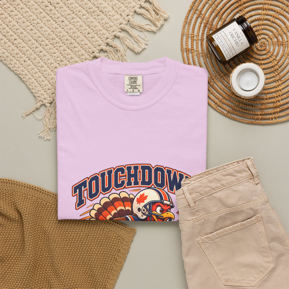Touchdown Turkey Day T-shirt | Football Turkey Thanksgiving Tee
