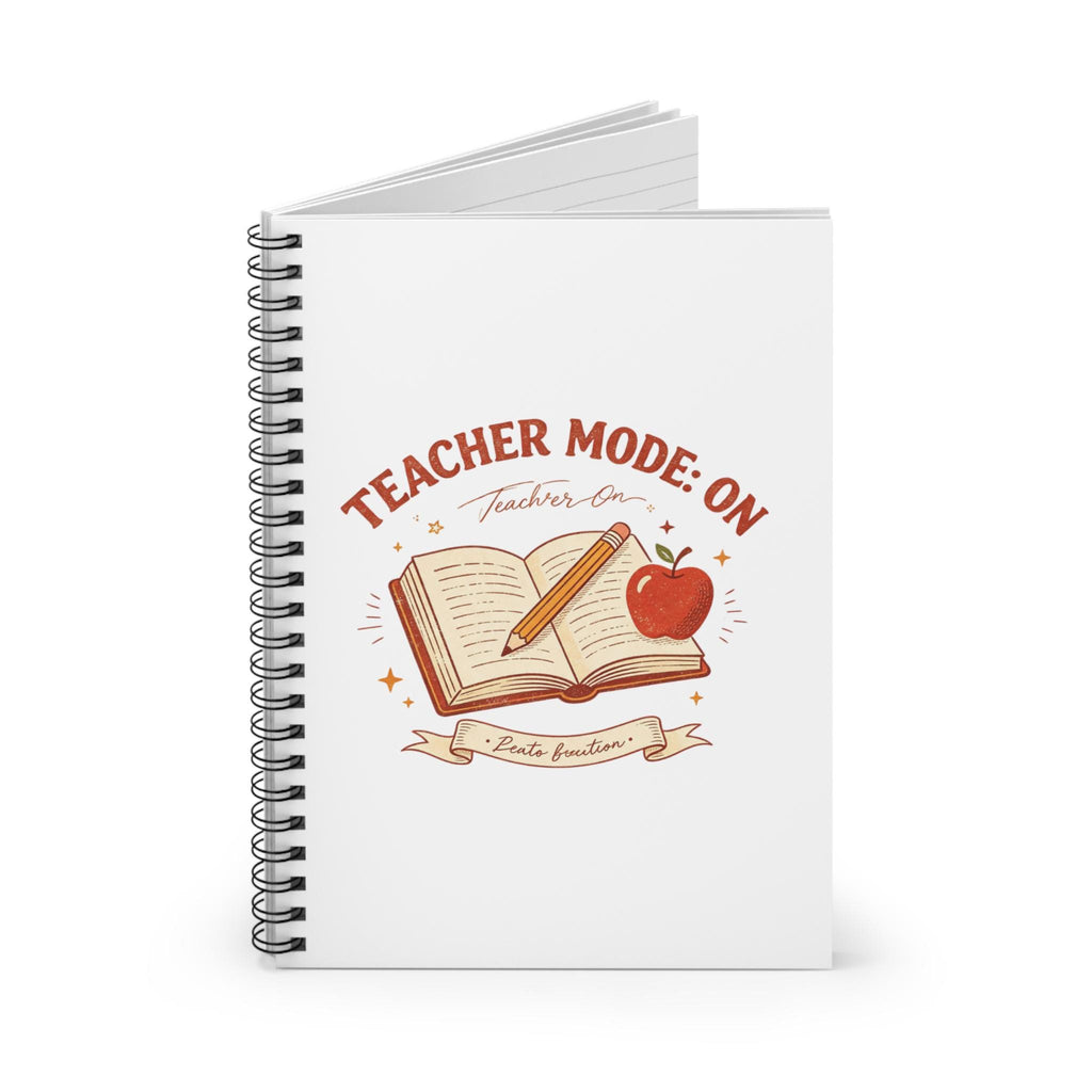 Teacher Mode On Book And Apple Notebook