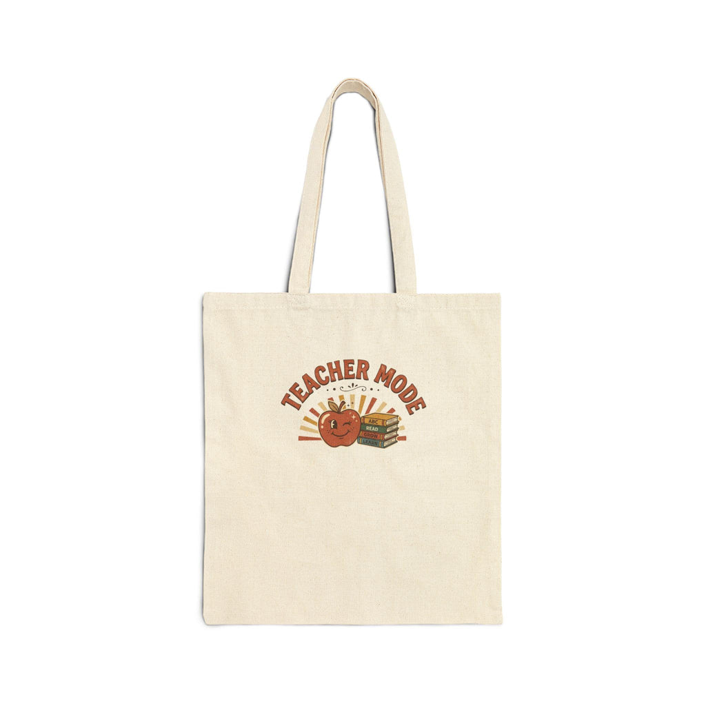 Teacher Mode Apple Stack Of Books Tote Bag