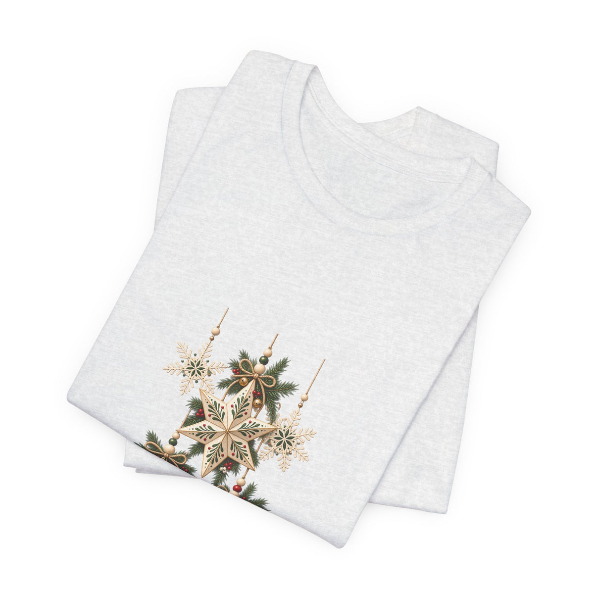 Christmas Star Ornaments T-Shirt — Vintage Holiday Stars Tee