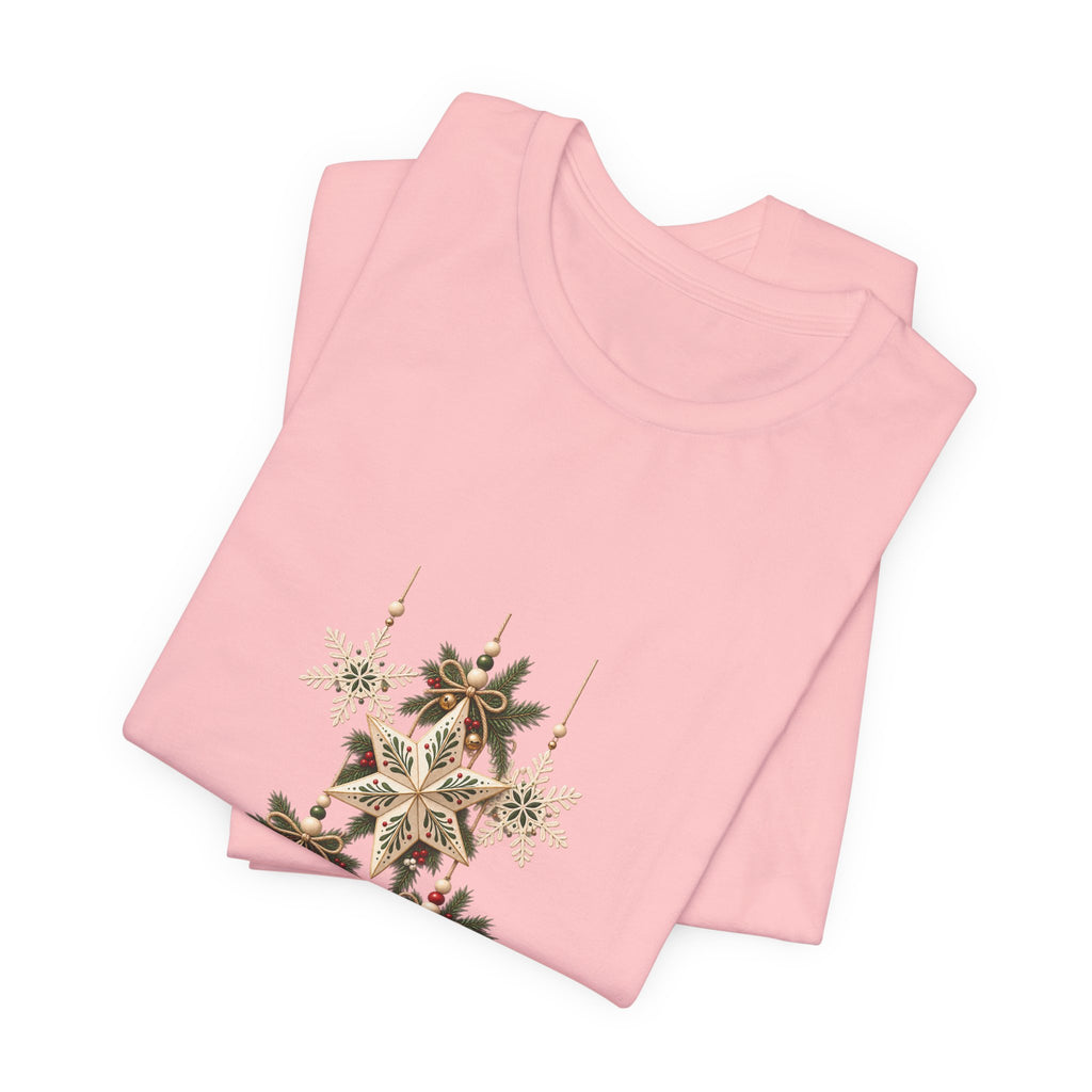 Christmas Star Ornaments T-Shirt — Vintage Holiday Stars Tee