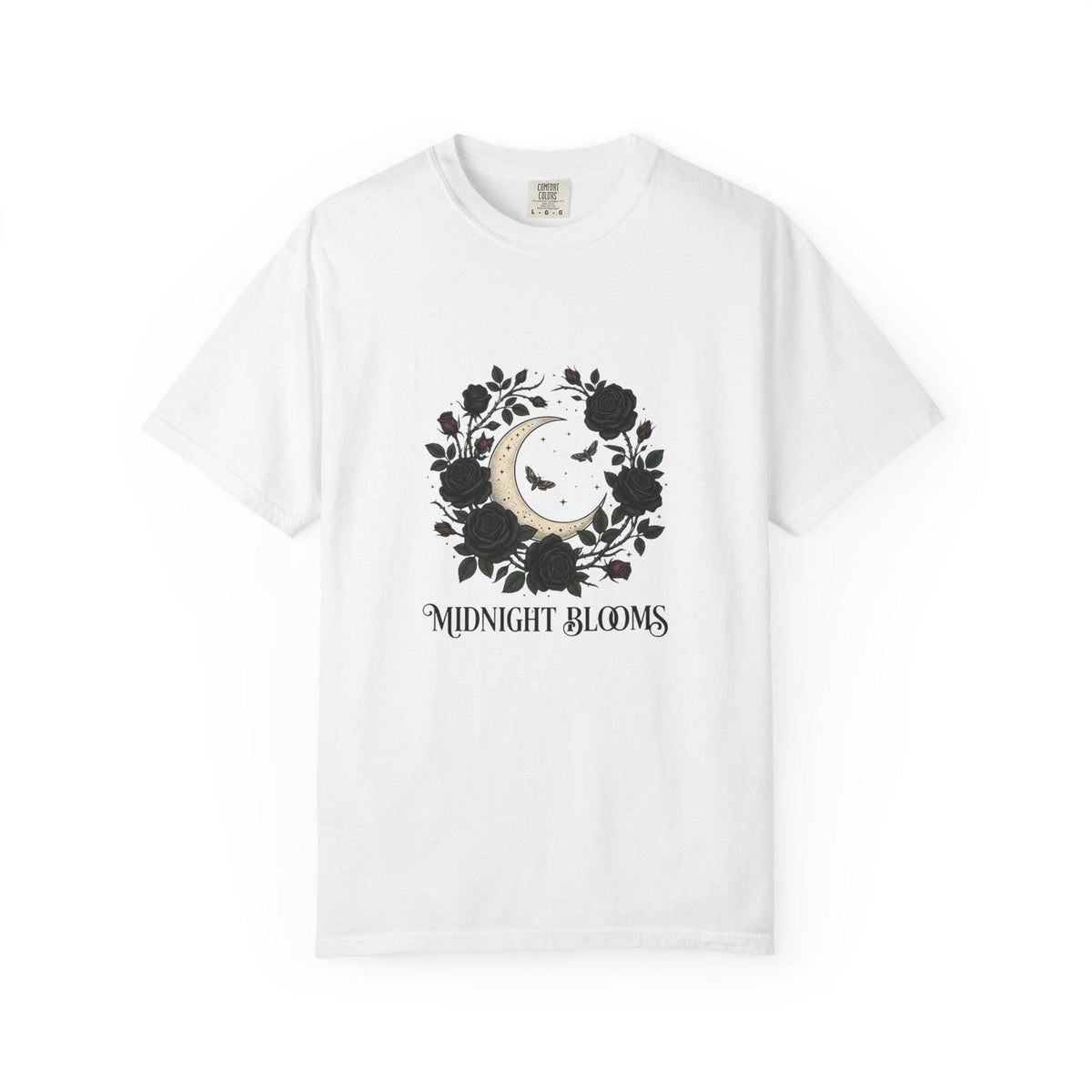 Midnight Blooms moon floral tee | T-Shirt