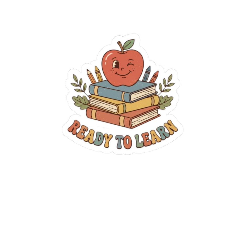 Apple On Books Kids Sticker