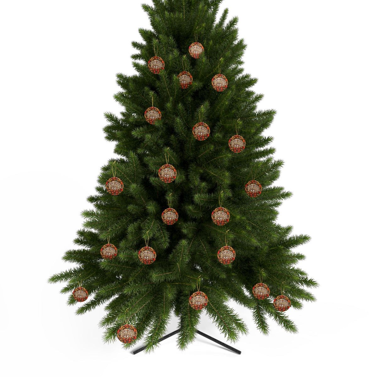 Thankful Ceramic Ornament | Thanksgiving Holiday Decoration