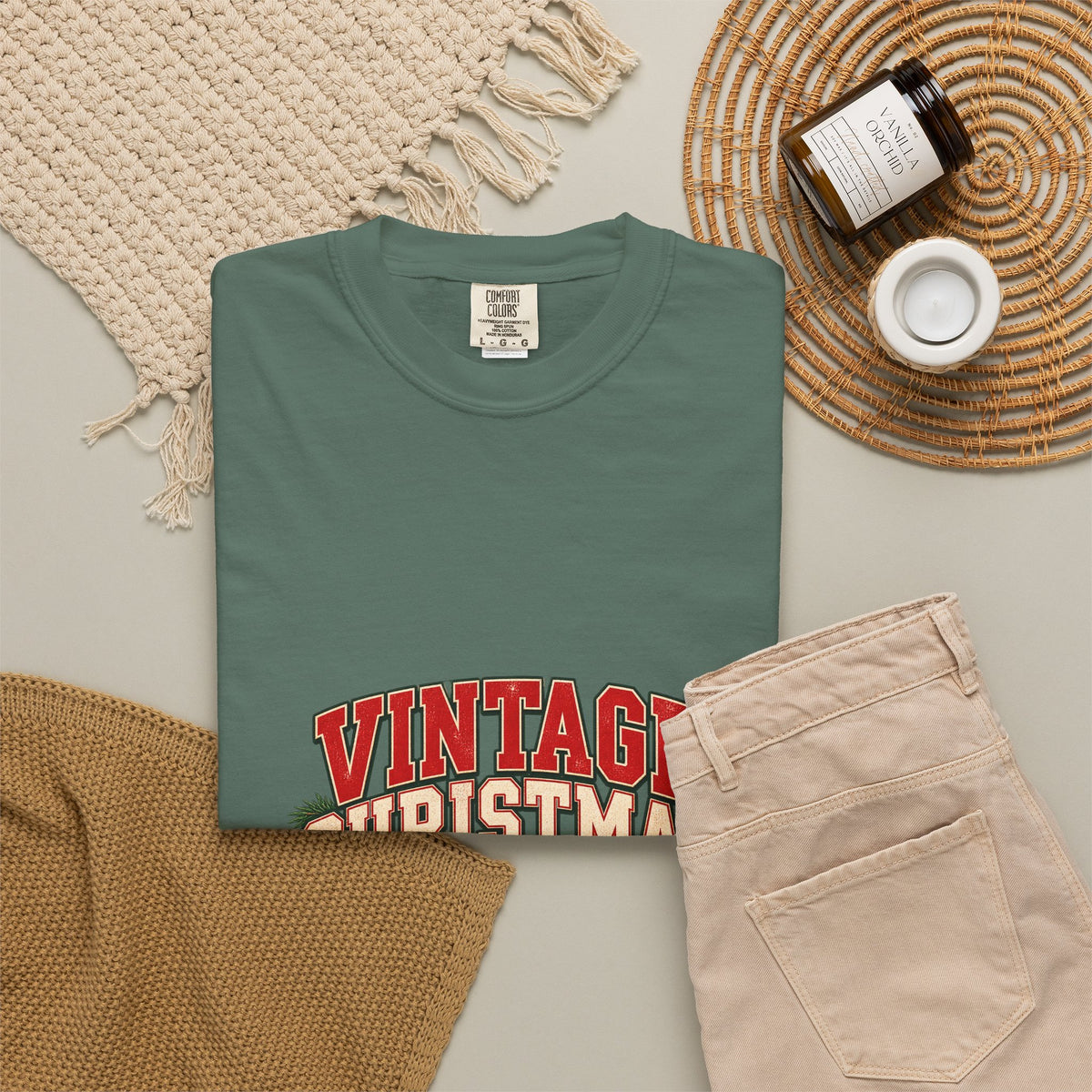 Vintage Christmas T-Shirt — Retro Holiday Graphic Tee