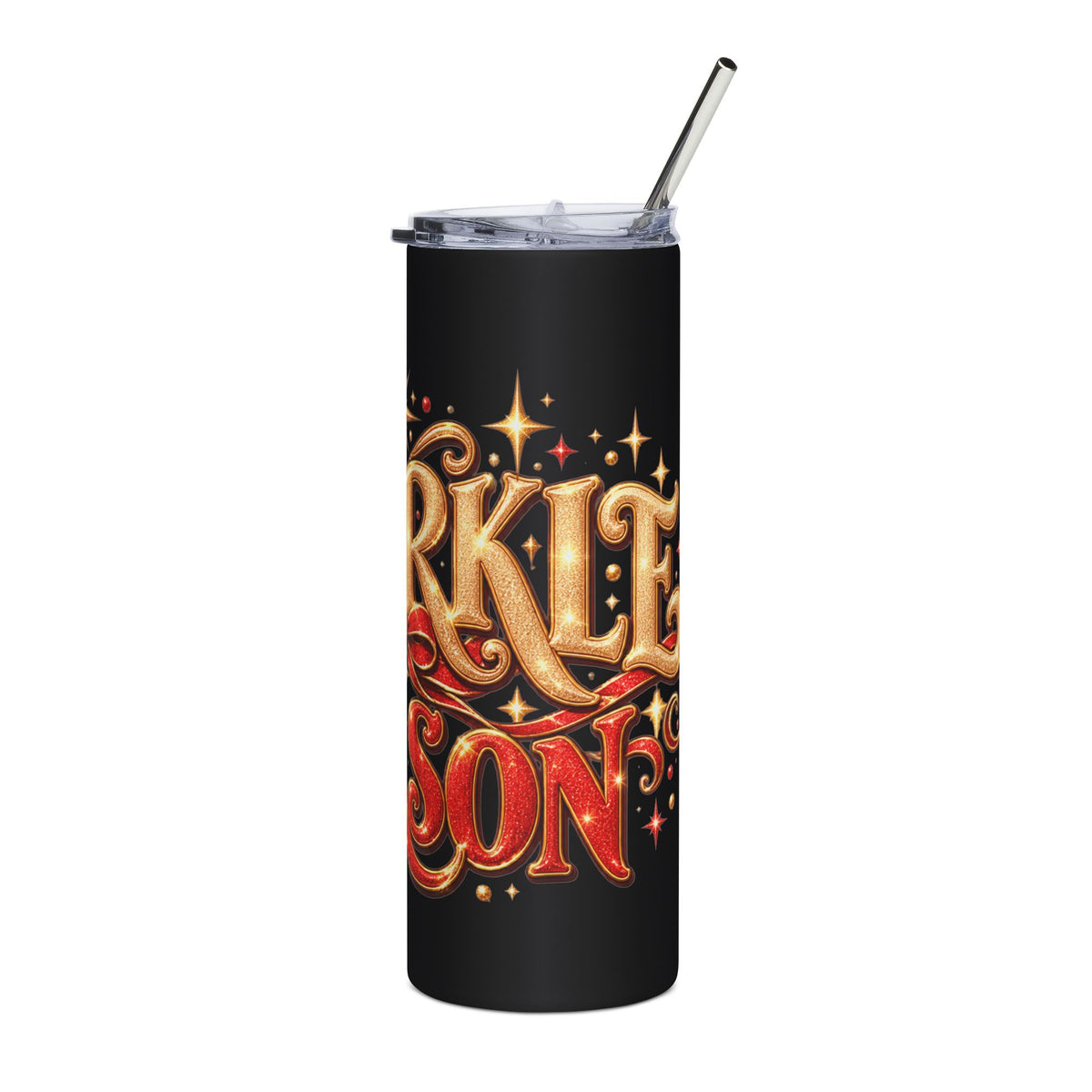 20oz Stainless Tumbler — "Sparkle Season" Holiday Stainless Steel Travel Cup