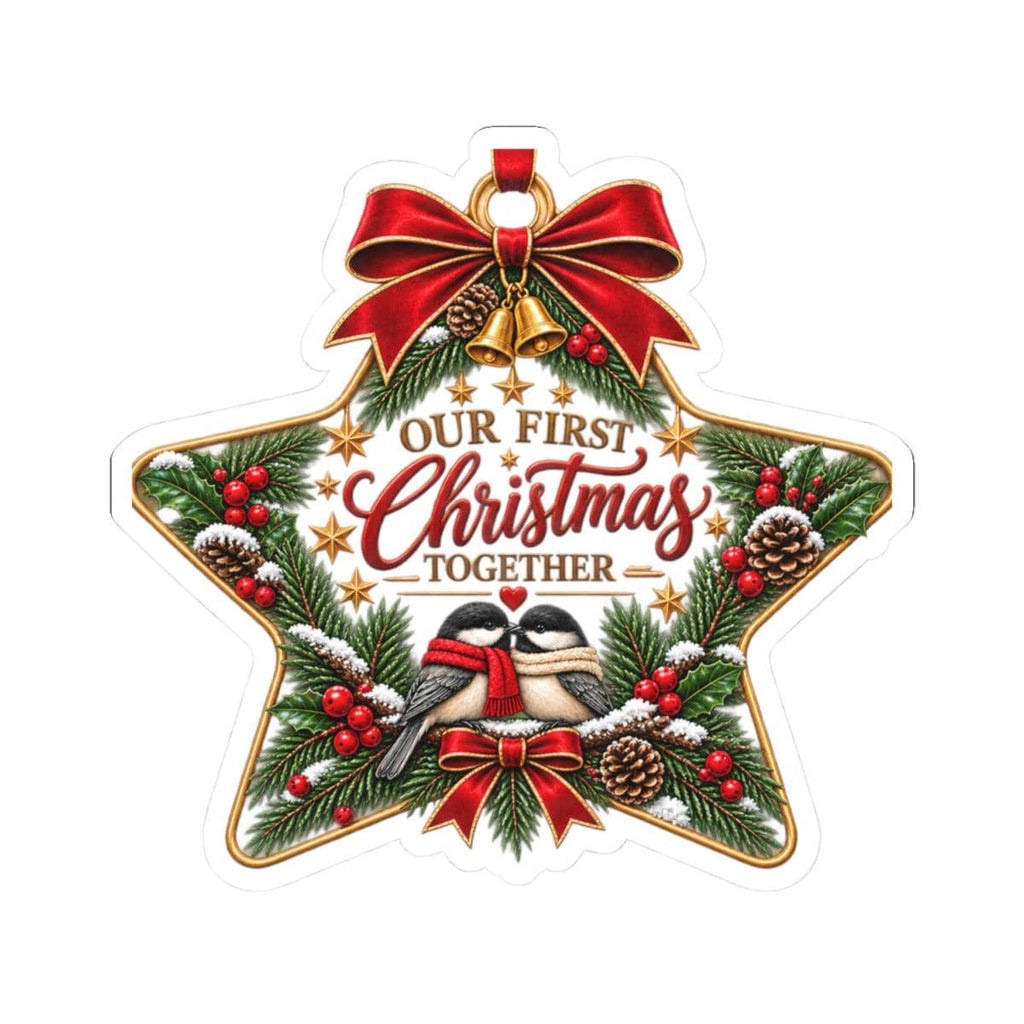 Our First Christmas Together Sticker | Kiss-Cut Holiday Decal