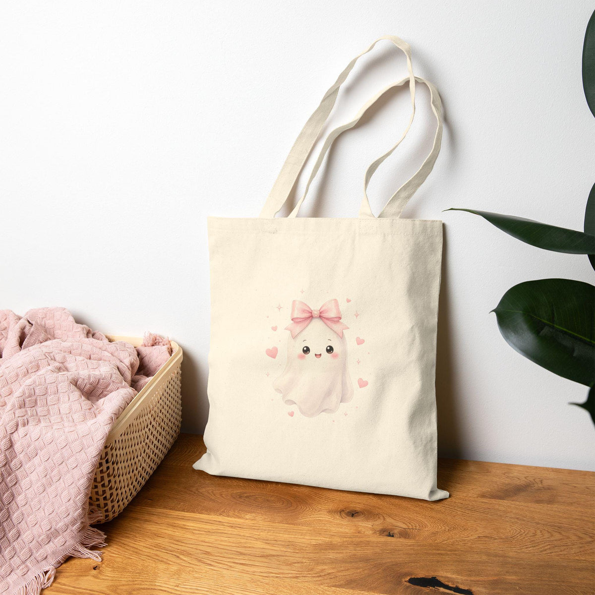 Back to School Monster Cotton Canvas Tote Bag | Cute Blue Backpack Design