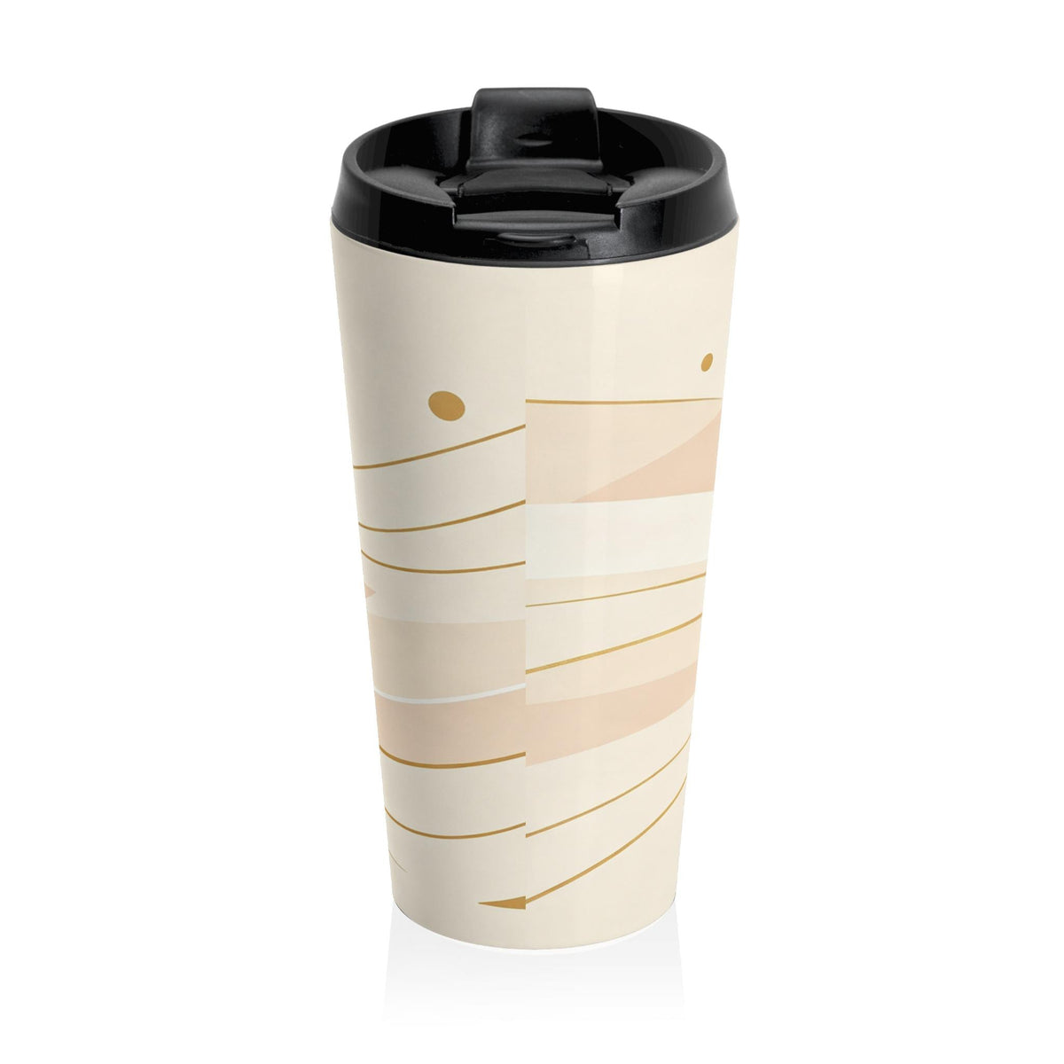 Retro Mountain Sun Van Stainless Steel Travel Mug | Scenic Camping Landscape