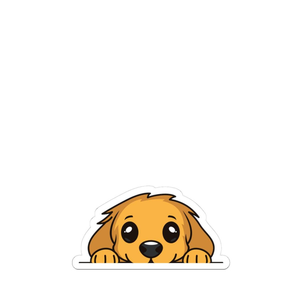 Peeking Puppy Sweat Shorts Sticker