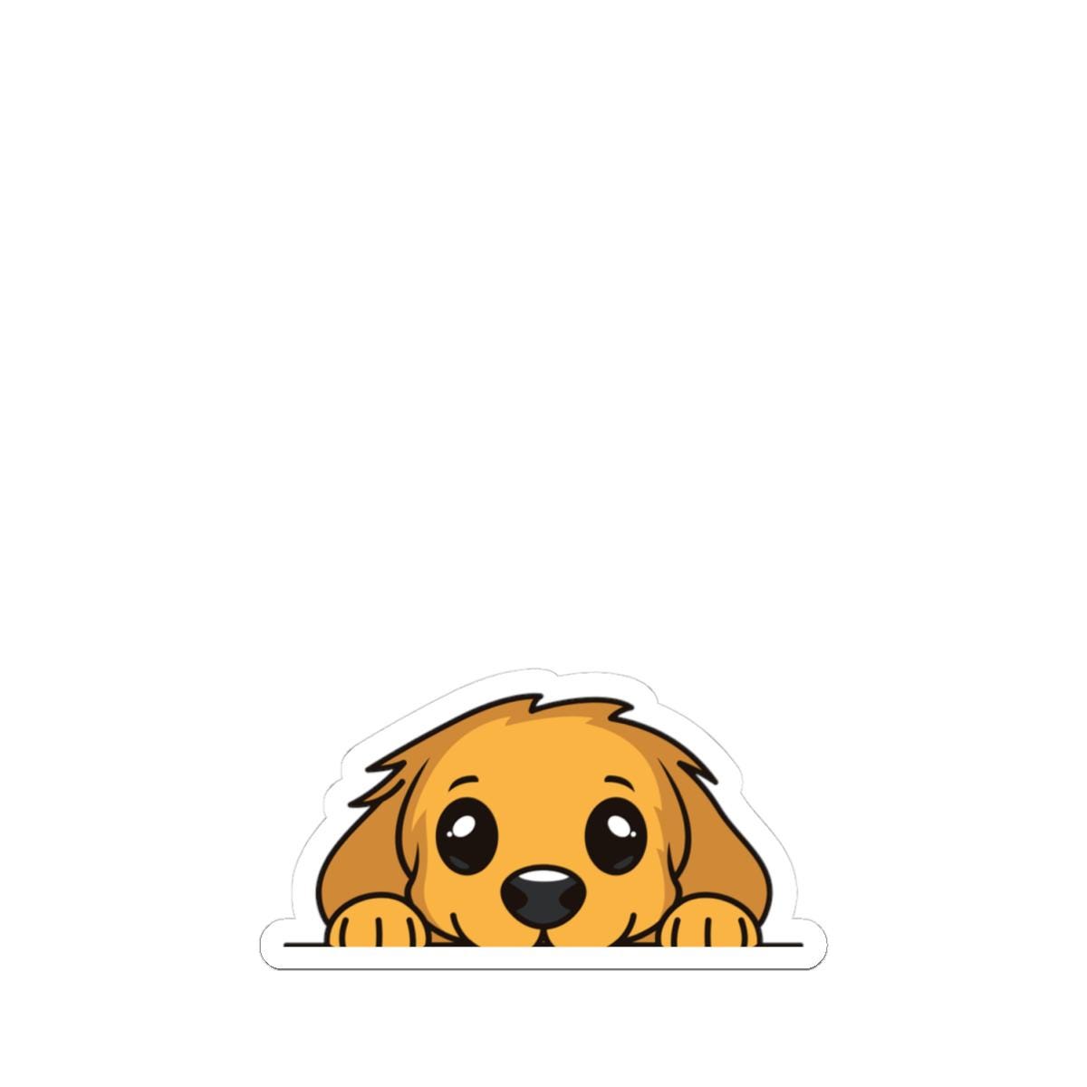 Peeking Puppy Sweat Shorts Sticker