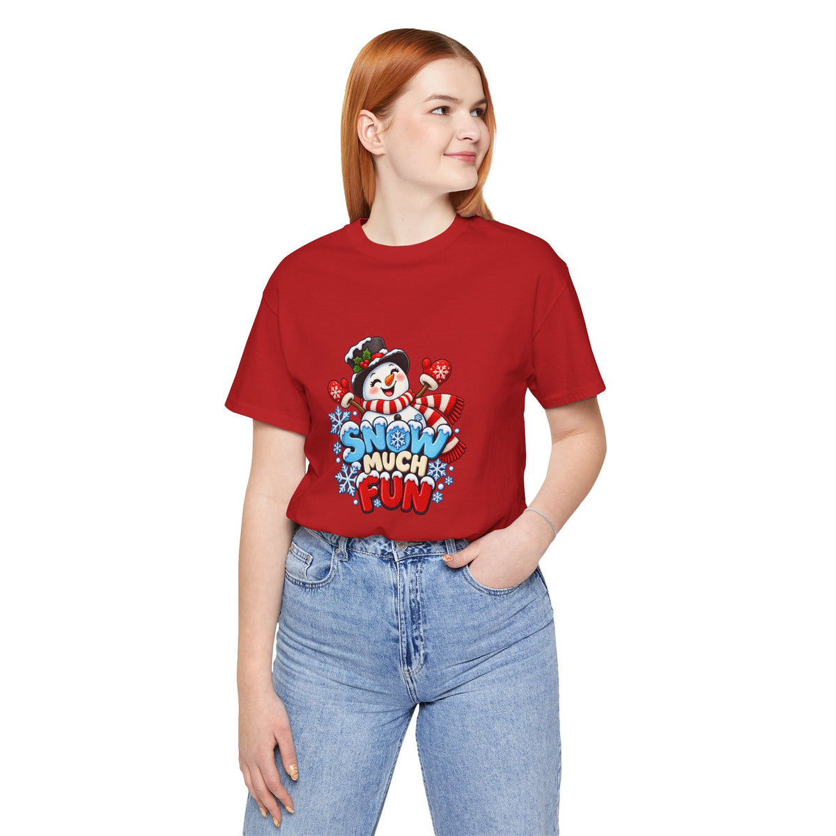 Snow Much Fun T-Shirt – Cute Snowman Holiday Tee
