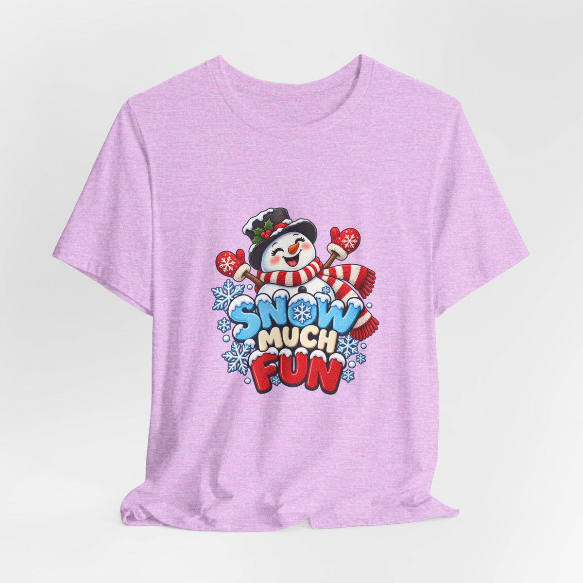 Snow Much Fun T-Shirt – Cute Snowman Holiday Tee