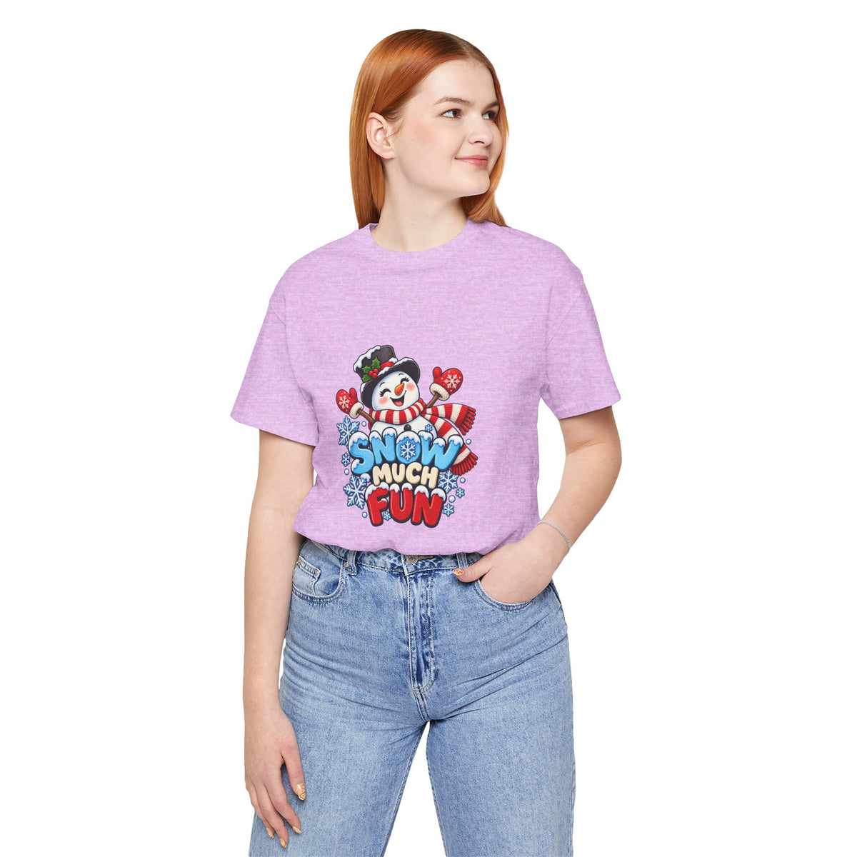 Snow Much Fun T-Shirt – Cute Snowman Holiday Tee