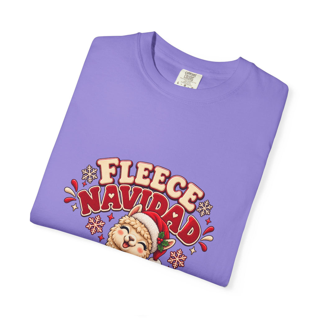 Fleece Navidad Tee — Cute Llama Christmas T-Shirt