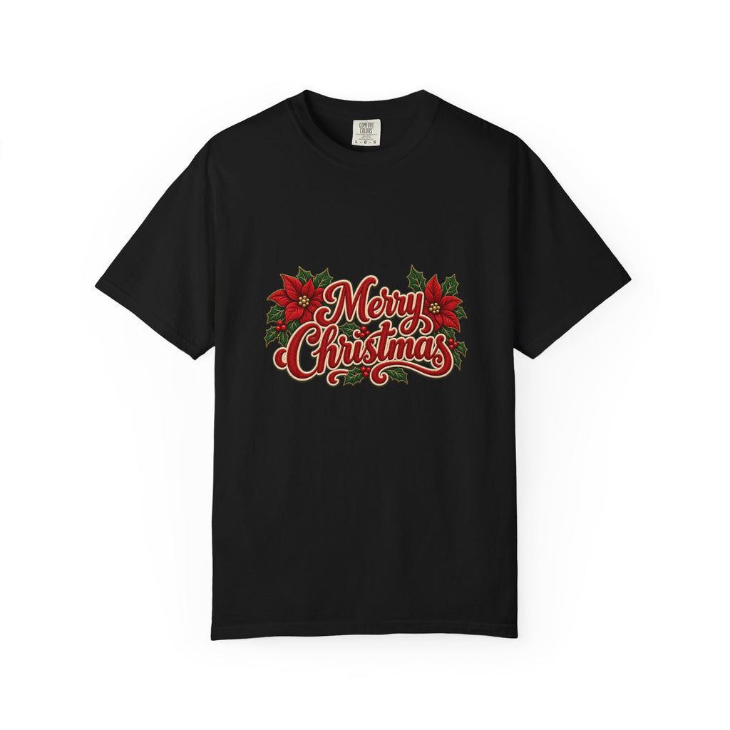 Merry Christmas Poinsettia T-Shirt