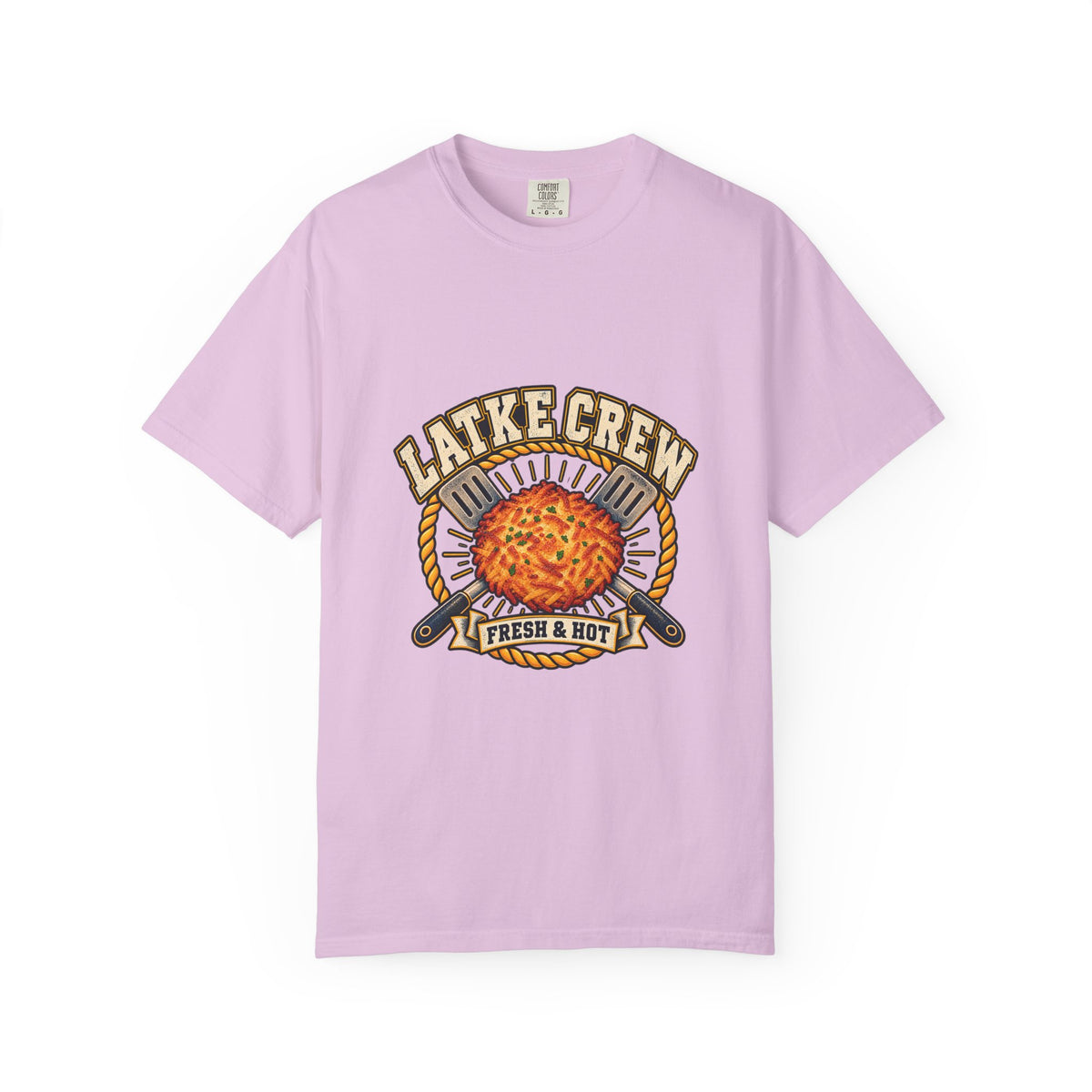 Latke Crew Illustration T-Shirt | Hanukkah Potato Pancake Design