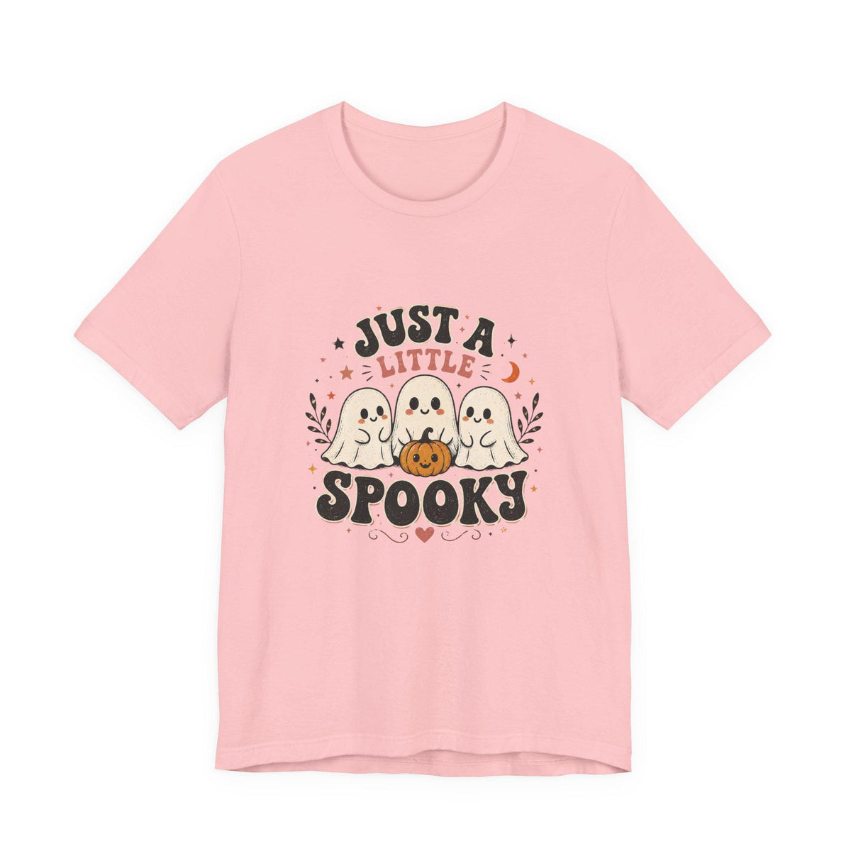 Just A Little Spooky tee | Cute Ghosts with Pumpkin Halloween Shirt