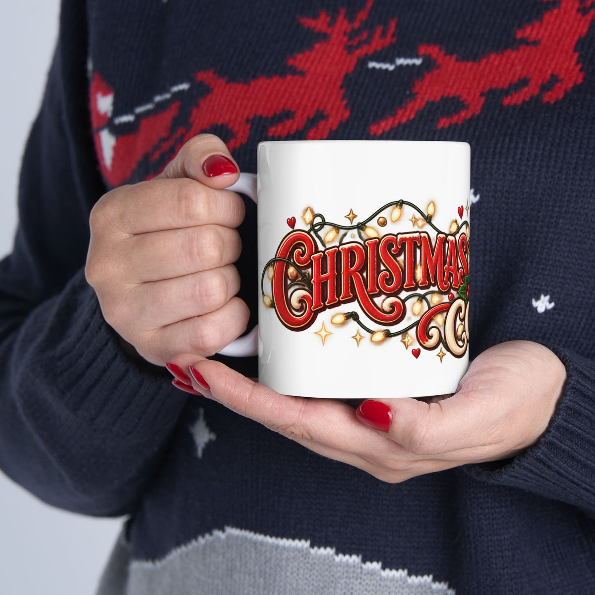 Christmas Coffee Mug – Festive Holiday Ceramic Coffee Cup (11oz/15oz)
