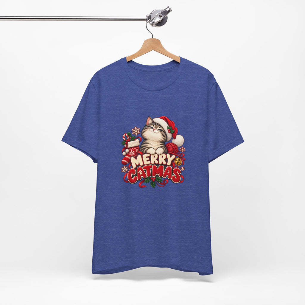 Merry Catmas T-Shirt – Cute Christmas Cat Holiday Tee