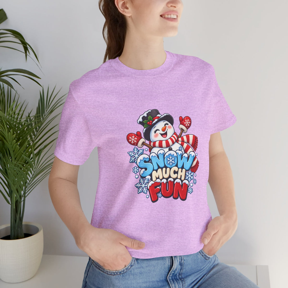 Snow Much Fun T-Shirt – Cute Snowman Holiday Tee