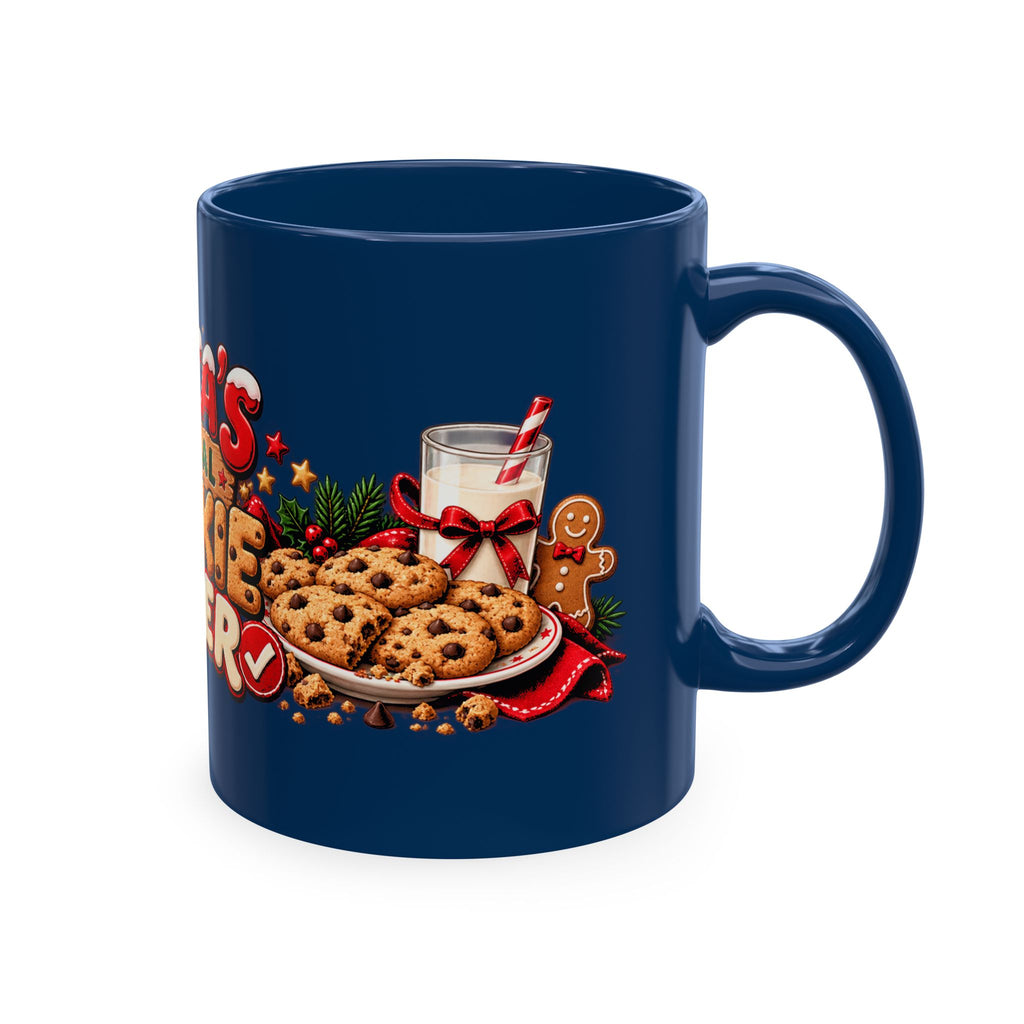 Santa’s Official Cookie Tester Ceramic Mug — Christmas Holiday Coffee Cup