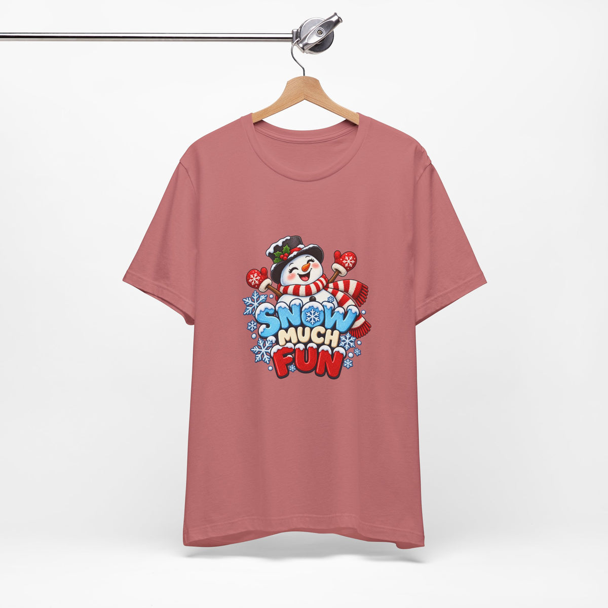 Snow Much Fun T-Shirt – Cute Snowman Holiday Tee