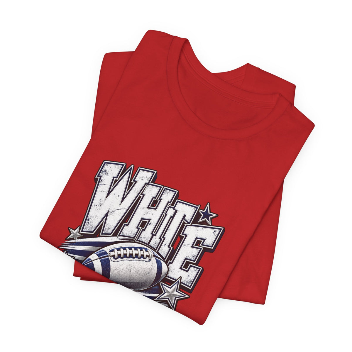 White Out Football Tee | Vintage Helmet, Stars, Sports Graphic