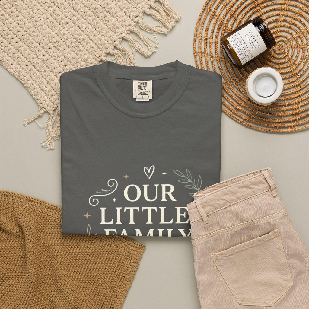 Floral Wreath Script T-Shirt | Minimal Botanical Tee