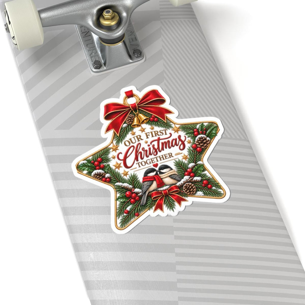 Our First Christmas Together Sticker | Kiss-Cut Holiday Decal