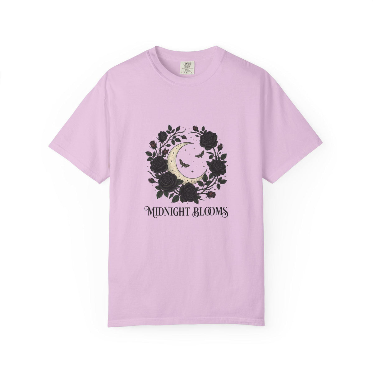Midnight Blooms moon floral tee | T-Shirt