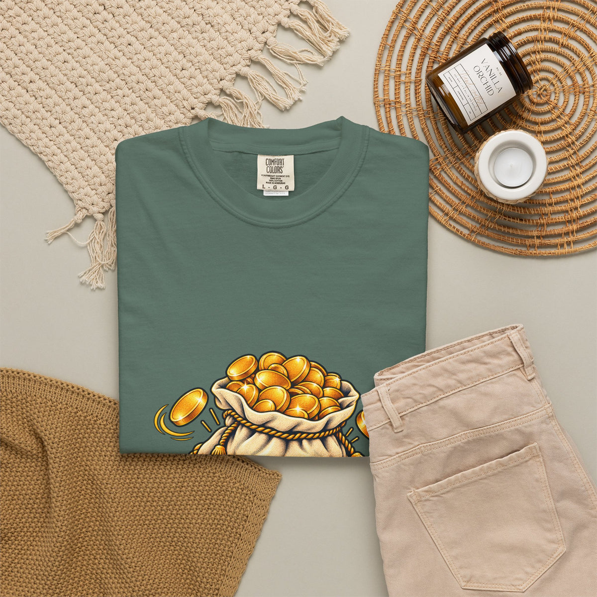 Professional Gelt Collector T-Shirt | Hanukkah Chanukah Chocolate Coin Design