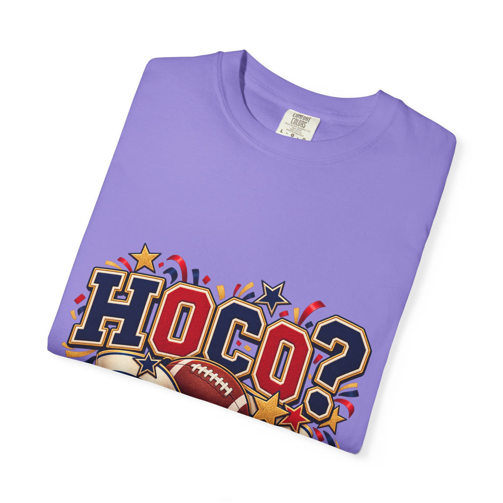 HOCO? Football Homecoming T-shirt | School Spirit, Stars & Banner Design