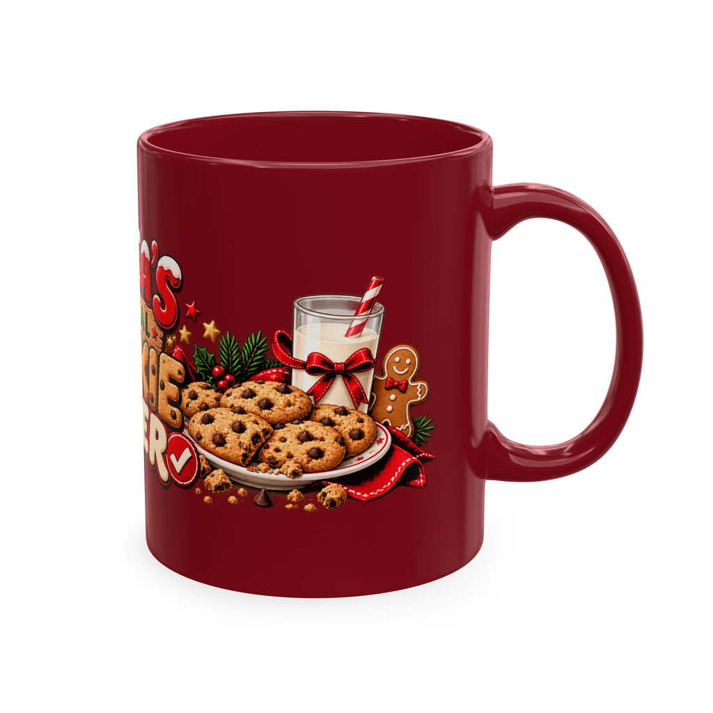 Santa’s Official Cookie Tester Ceramic Mug — Christmas Holiday Coffee Cup