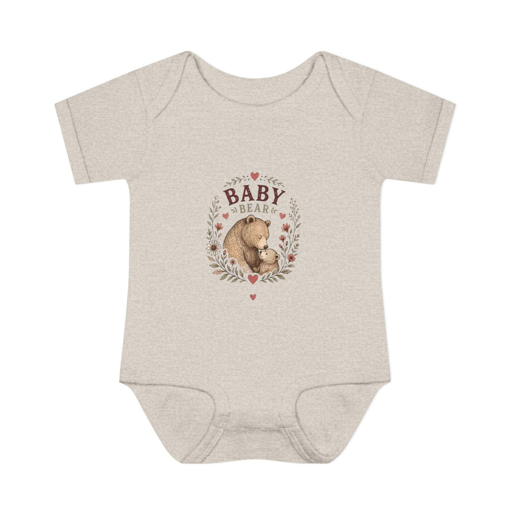 Baby Bear illustration Infant Bodysuit | Woodland Nursery, Cute Bear