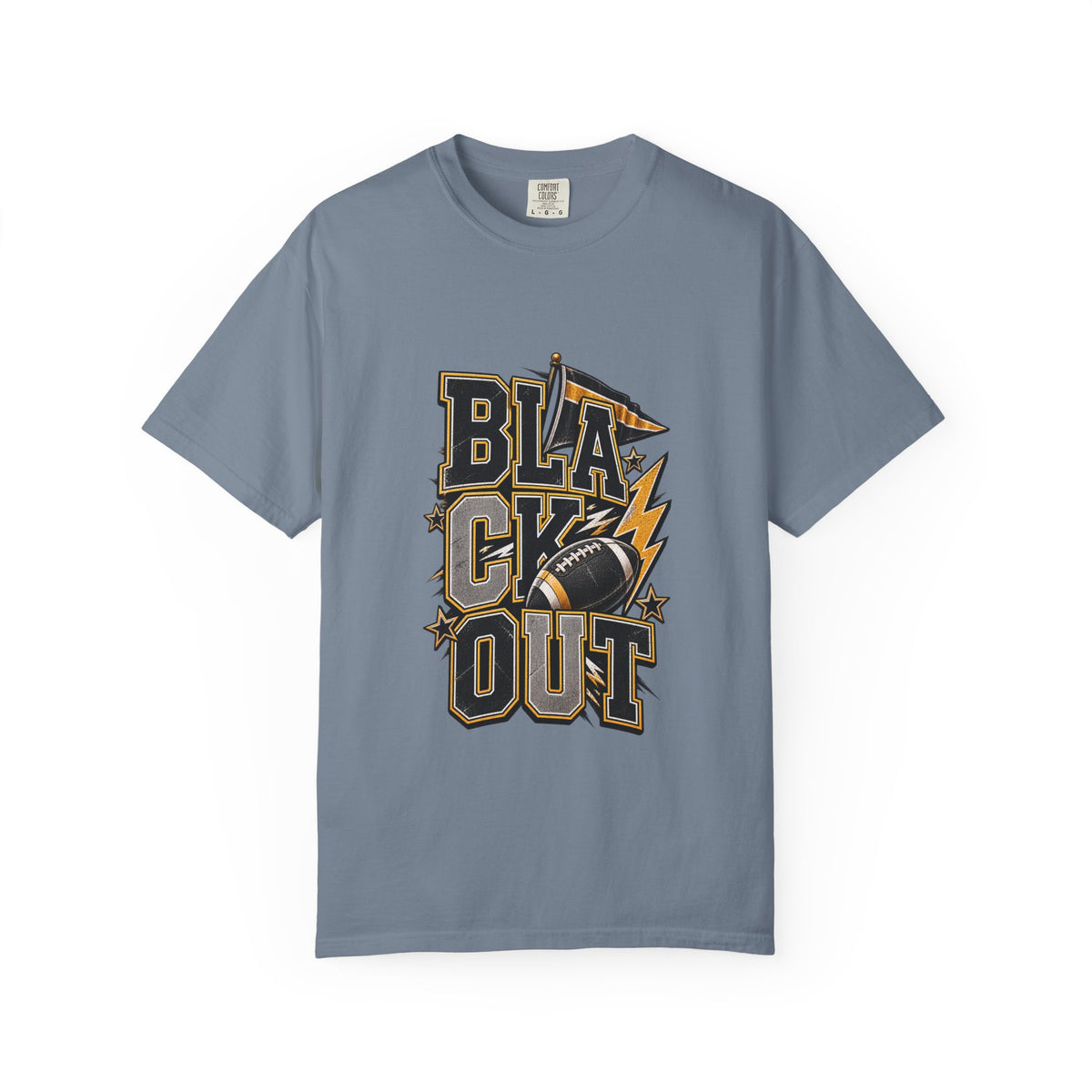 Blackout Lightning Football tee | Graphic T-Shirt, Team Spirit