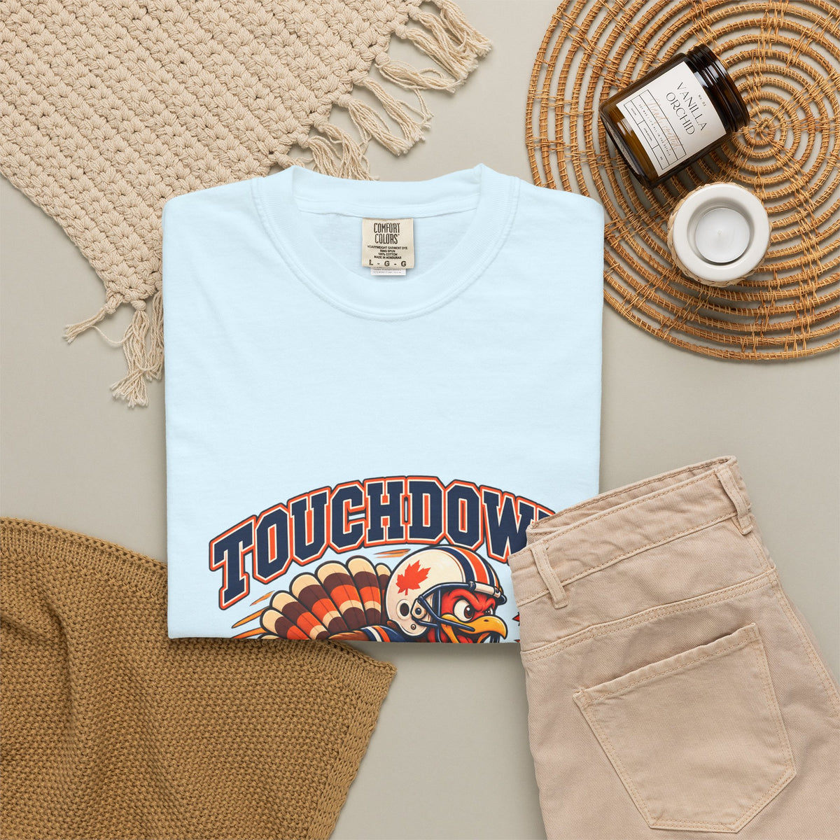 Touchdown Turkey Day T-shirt | Football Turkey Thanksgiving Tee
