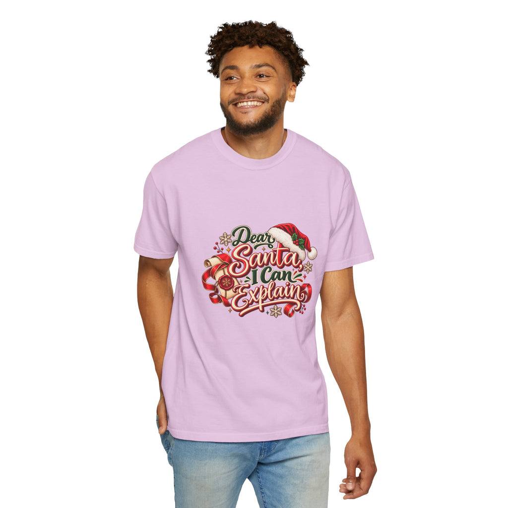Dear Santa I Can Explain T-Shirt — Funny Christmas Tee