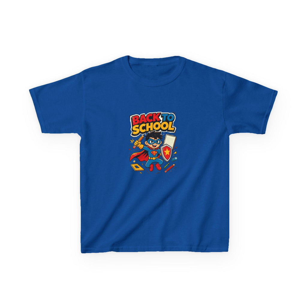 Back to School Superhero Kids Tee | Cute School Supplies Design