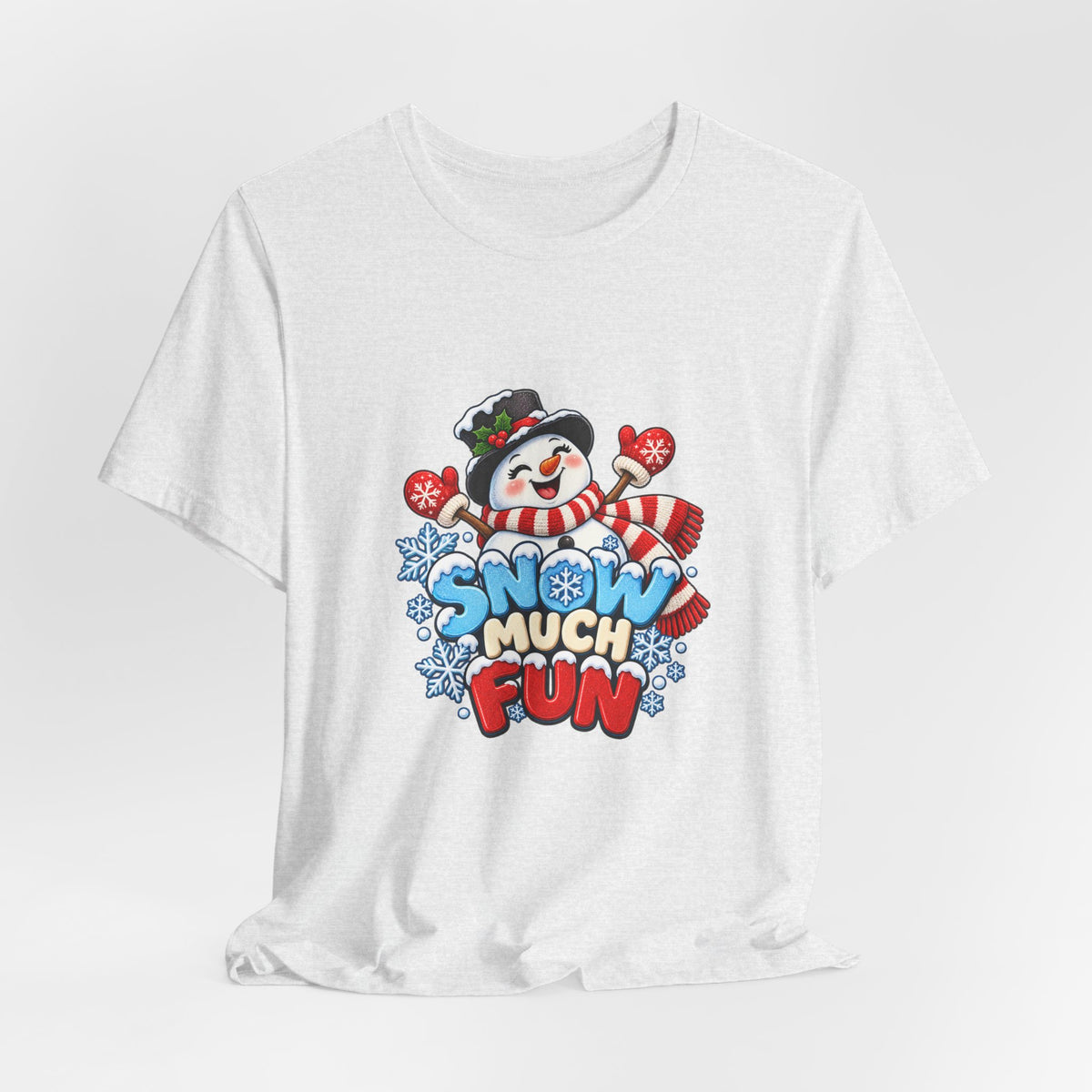 Snow Much Fun T-Shirt – Cute Snowman Holiday Tee