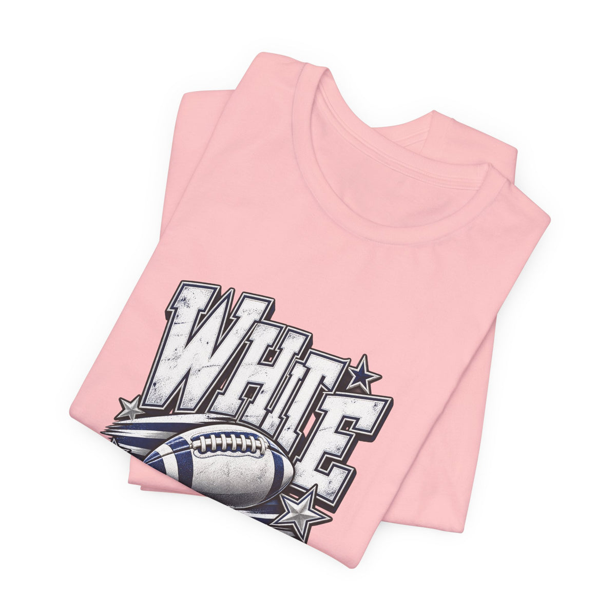 White Out Football Tee | Vintage Helmet, Stars, Sports Graphic