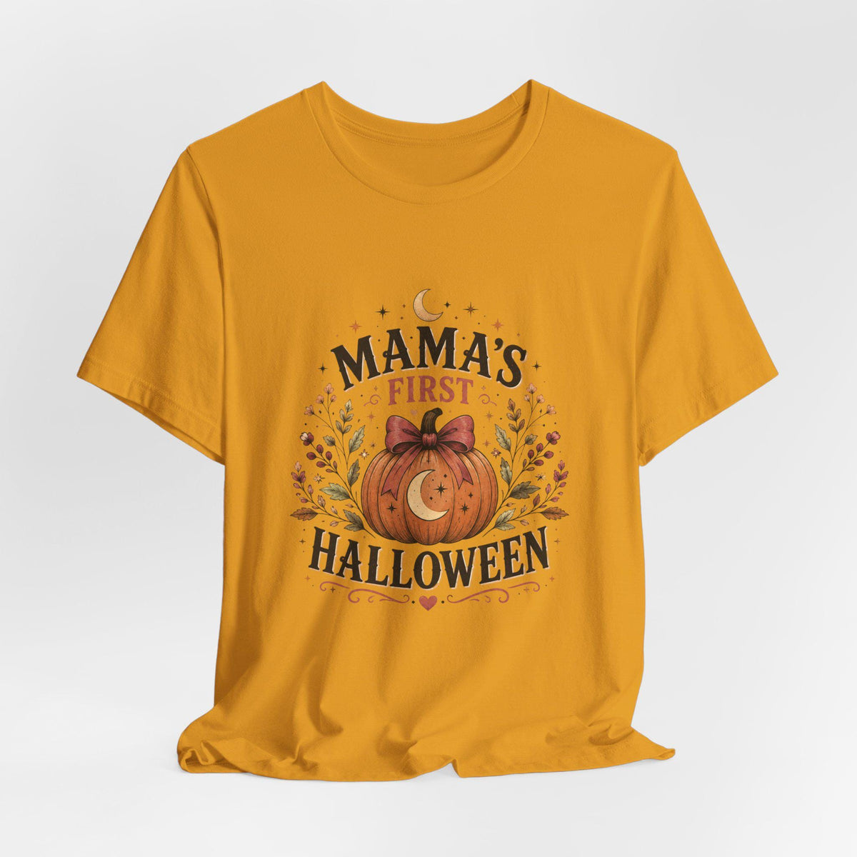 Mama's First Halloween T-Shirt | Pumpkin Baby Tee, New Mom Halloween Shirt