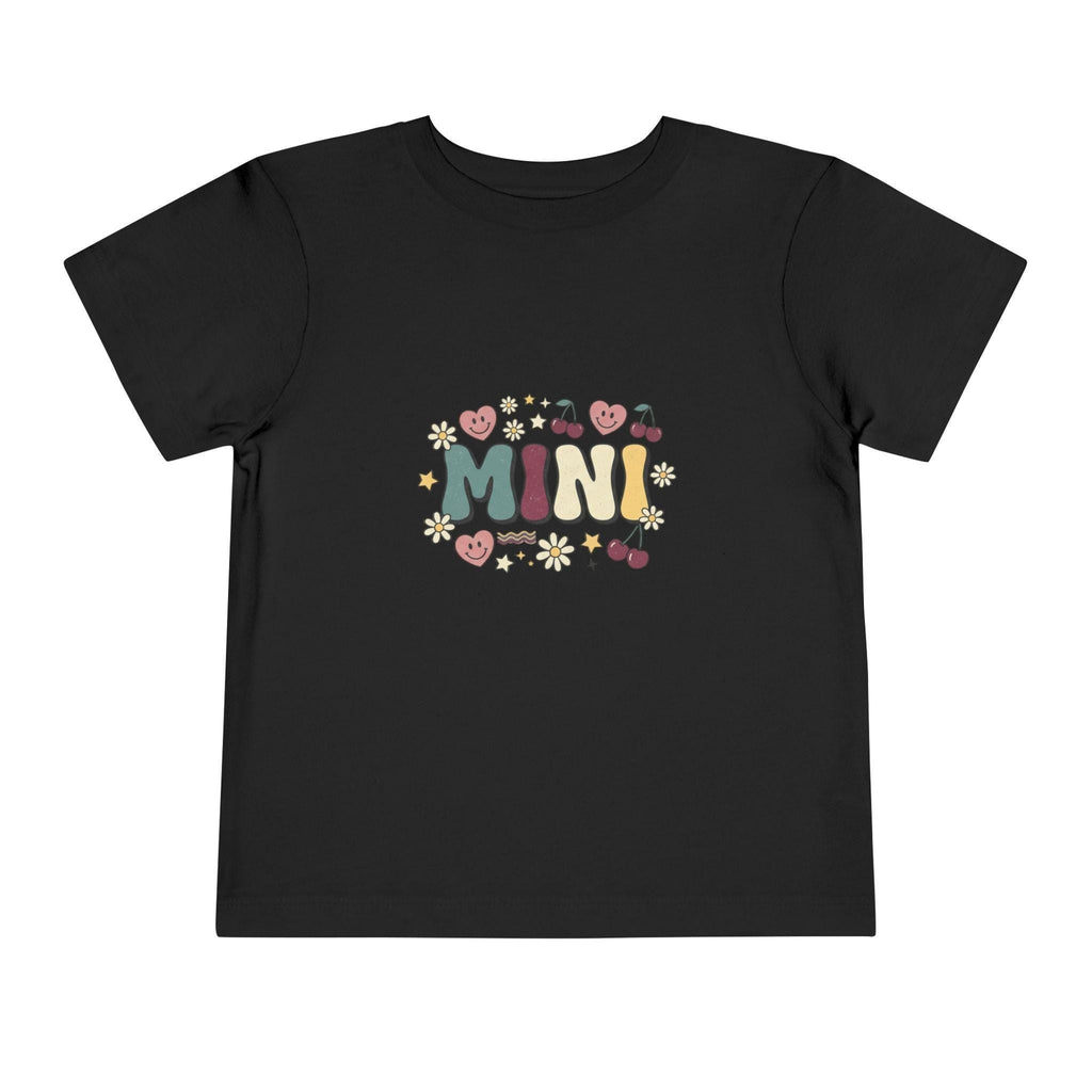 MINI floral lettering toddler tee | retro cherries hearts daisies